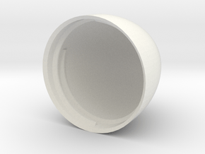 Egg V5 (34mm D x 50mm L) Bottom in White Natural Versatile Plastic