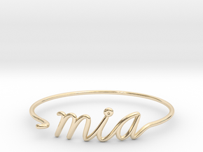 MIA Wire Bracelet (Miami) in 14k Gold Plated Brass