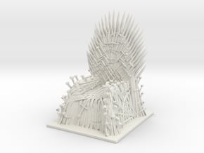 Iron Throne in White Natural Versatile Plastic