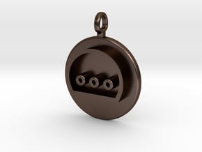 N64 Hers Controller Pendant in Polished Bronze Steel
