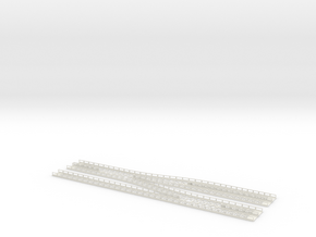 Dammtor Throat With Railings Thin Base in White Natural Versatile Plastic