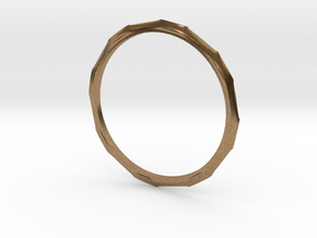 Ring 'Industrial' - 16.5cm / 0.65" - Size 6 in Natural Brass
