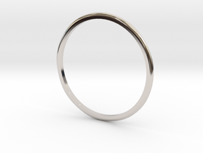 Ring 'Subtle' - 16.5cm / 0.65" - Size 6 in Platinum
