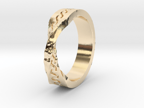Infinity Wedding Band in 14k Gold Plated Brass
