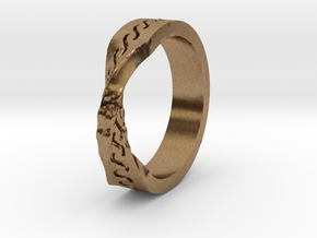 Infinity Wedding Band in Natural Brass