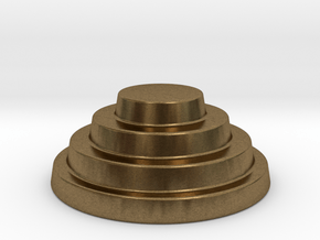Devo Hat   15mm diameter miniature / NOT LIFE SIZE in Natural Bronze