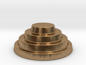 Devo Hat   15mm diameter miniature / NOT LIFE SIZE in Natural Brass
