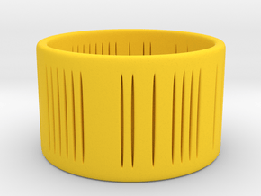 Slits Bracelet in Yellow Processed Versatile Plastic: Small