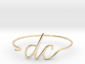 DC Wire Bracelet (Washington, D.C.) in 14k Gold Plated Brass