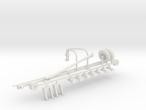 1/64 Hay Rake Frame Kit in White Natural Versatile Plastic