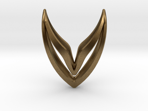 sWINGS Sharp, Pendant. Pure Elegance. in Natural Bronze