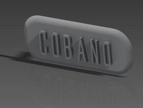COBANO ®     Logo in Blue Processed Versatile Plastic
