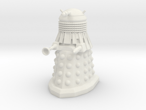 Dalek in White Natural Versatile Plastic