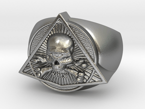 Saint Vitus Ring Size 8 in Natural Silver