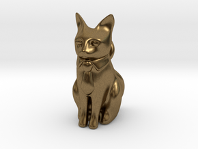 Business Cat in Natural Bronze