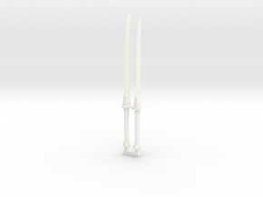 ACC-24-Swords 6-7inch in White Processed Versatile Plastic