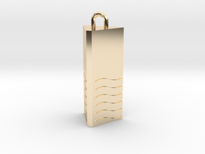 Fifth Element - Water in 14k Gold Plated Brass