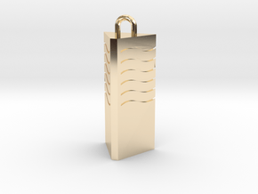 Fifth Element - Wind in 14k Gold Plated Brass