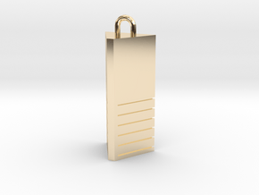 Fifth Element - Earth Stone in 14k Gold Plated Brass