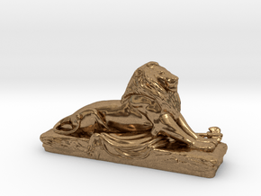 Lion sculpture  in Natural Brass