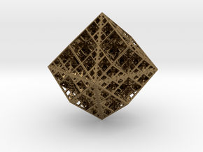 Koch Rhombododecahedron in Polished Bronze