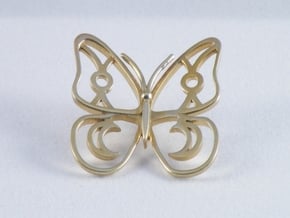 Butterfly  in Polished Brass