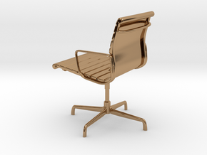 Aluminium Group Style Chair 1/12 Scale in Polished Brass