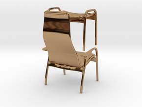 Lamino Style Chair & Stool 1/12 Scale in Polished Brass