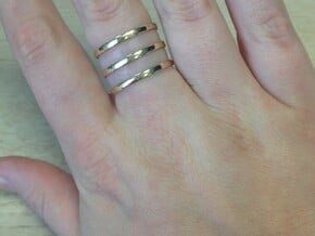 Hayley Ring Size 8.5 in 14k Gold Plated Brass
