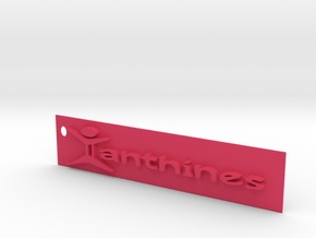 Xanthines Logo Key chain in Pink Processed Versatile Plastic