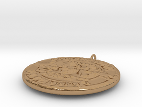 4H Medallion, Small in Polished Brass