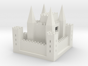 Mideval Europe Castle in White Natural Versatile Plastic