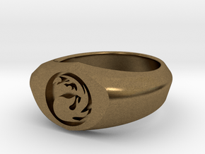 MTG Mountain Mana Ring (Size 7) in Natural Bronze