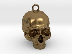 Skull Pendant 2 in Natural Bronze