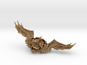 Wings badge in Natural Brass