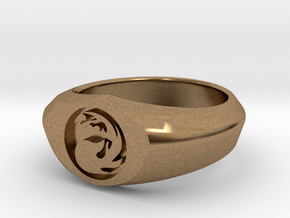 MTG Mountain Mana Ring (Size 8) in Natural Brass