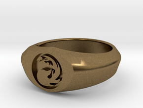 MTG Mountain Mana Ring (Size 8) in Natural Bronze