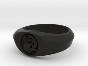 MTG Mountain Mana Ring (Size 9) in Black Natural Versatile Plastic