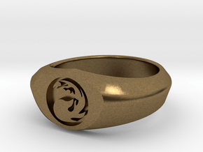 MTG Mountain Mana Ring (Size 9) in Natural Bronze