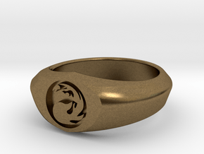 MTG Mountain Mana Ring (Size 10) in Natural Bronze