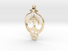 Venus Flytrap Pendant  in 14K Yellow Gold