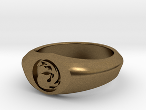 MTG Mountain Mana Ring (Size 11) in Natural Bronze