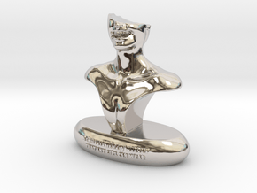 Smile  in Rhodium Plated Brass