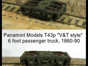T43p x8 N scale 1855-80 "V&T 9 style" 6' pass truc in Smooth Fine Detail Plastic