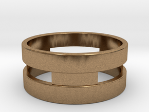 Ring g3 Size 6 - 16.51mm in Natural Brass
