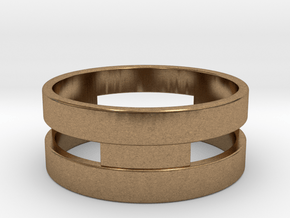 Ring g3 Size 7- 17.35mm in Natural Brass