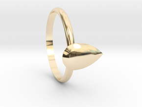 Pear gems Ring size 7.5 in 14k Gold Plated Brass