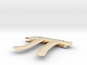 Pi Clip in 14k Gold Plated Brass
