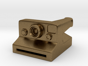 Polaroid Camera Pendant in Natural Bronze
