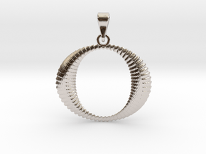 0061 Antisymmetric Torus Pendant (p=2.0) #002 in Platinum